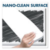 Fusion Nano-Clean Magnetic Whiteboard, 72" x 48", White Surface, Satin Aluminum Frame
