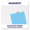 Invisamount Vertical Magnetic Glass Dry-Erase Boards, 42" x 74", White Surface