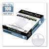 Redi-Strip Catalog Envelope, #13 1/2, Cheese Blade Flap, Redi-Strip Adhesive Closure, 10 x 13, White, 100/Box