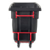 1 Cu Yd Brute Rotomolded Tilt Truck, 2,100 Lb Capacity, Black