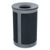 Enhance Series Waste Receptacle, 23 Gal, Metal, Pearl Gray/Umbra Gray
