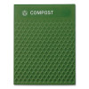 Medium Prelabeled Compost Waste Panels For Tailor And Landmark Series Containers, 20.72" x 0.5" x 27.95", Green, 4/Carton