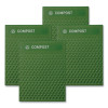 Medium Prelabeled Compost Waste Panels For Tailor And Landmark Series Containers, 20.72" x 0.5" x 27.95", Green, 4/Carton