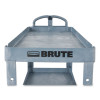 Brute Heavy-Duty Ergo Handle Utility Cart, Plastic, 2 Shelves, 750 Lb Capacity, 26" x 55" x 33.25", Gray