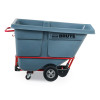 0.5 Cu Yd Brute Duratilt Frame Tilt Truck, Standard Duty, 850 Lb Capacity, Gray