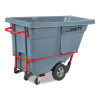 0.5 Cu Yd Brute Duratilt Frame Tilt Truck, Standard Duty, 850 Lb Capacity, Gray