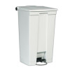 Legacy Step-On Receptacle, 23 Gal, Plastic, White