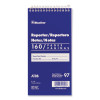 Reporters Note Pad, Blue Cover, Medium/College Rule, (80) White 4 x 8 Sheets