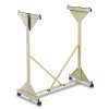 Mobile Plan Center Sheet Rack, 18 Hanging Clamps, 43.75w X 20.5d X 51h, Sand