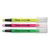 Clearview Pen-Style Highlighter, Assorted Ink Colors, Chisel Tip, Assorted Barrel Colors, 3/Pack