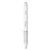 S-Gel Fashion Barrel Gel Pen, Retractable, Medium 0.7 Mm, Black Ink, Pearl White Barrel, Dozen
