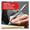 S-Gel Premium Metal Barrel Gel Pen, Retractable, Medium 0.7 Mm, Black Ink, Gun Metal Gray Barrel, Dozen