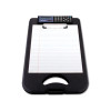 Deskmate Ii With Calculator, 0.5" Clip Capacity, Holds 8.5 x 11 Sheets, Black