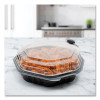 Octaview Hinged-Lid Hot Food Containers, 7.47 x 7.94 x 3.11, Black/Clear, Plastic, 100/Carton