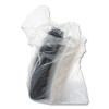 Octaview Hinged-Lid Hot Food Containers, 7.47 x 7.94 x 3.11, Black/Clear, Plastic, 100/Carton