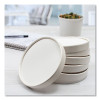 Flexstyle Double Sided Poly (Dsp) Paper Lid, For 32 Oz Food Containers, 4.6" Diameter x 0.7" h, White, Plastic, 500/Carton