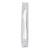Regal Mediumweight Cutlery, Individually Wrapped, Knife, Plastic, White, 1,000/Carton