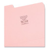 Colored File Folders, 1/3-Cut Tabs: Assorted, Letter Size, 0.75" Expansion, Pink, 100/Box
