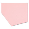 Colored File Folders, 1/3-Cut Tabs: Assorted, Letter Size, 0.75" Expansion, Pink, 100/Box