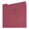 Colored File Folders, 1/3-Cut Tabs: Assorted, Letter Size, 0.75" Expansion, Maroon, 100/Box