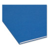 Colored File Folders, 1/3-Cut Tabs: Assorted, Letter Size, 0.75" Expansion, Navy Blue, 100/Box