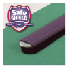 Pressboard Top Tab Classification Folders, Expands 2", 1 Divider, 4 Safeshield Fasteners, Letter Size, Green, 10/Box