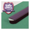 Six-Section Pressboard Top Tab Classification Folders, Six Safeshield Fasteners, 2 Dividers, Letter Size, Green, 10/Box