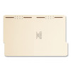Top Tab Fastener Folders, 1/3-Cut Tab: Right, Expands 0.75", 2 Fasteners, Letter Size, Manila, 50/Box