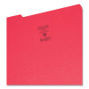 Colored File Folders, 1/3-Cut Tabs: Assorted, Legal Size, 0.75" Expansion, Red, 100/Box
