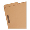 Top Tab Fastener Folders, 1/3-Cut Tab: Assorted, Expands 0.75", 2 Fasteners, Legal Size, Kraft, 50/Box