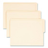 Heavyweight Manila End Tab Folders, 9" High Front, 1/2-Cut Tabs: Top, Letter Size, 0.75" Expansion, Manila, 100/Box