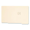 Heavyweight Manila End Tab Folders, 9" High Front, 1/2-Cut Tabs: Top, Letter Size, 0.75" Expansion, Manila, 100/Box