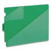 End Tab Poly Out Guides, Two-Pocket Style, 1/3-Cut End Tab, Out, 8.5 X 11, Green, 50/Box