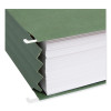 100% Recycled Hanging Pockets With Full-Height Gusset, 1 Section, 3.5" Capacity, Letter Size, Standard Green, 10/Box