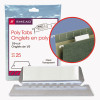 Poly Index Tabs And Inserts For Hanging File Folders, 1/5-Cut, White/Clear, 2.25" Wide, 25/Pack