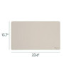 Vegan Leather Desk Pads, 23.6" x 13.7", Sandstone