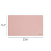 Vegan Leather Desk Pads, 23.6" x 13.7", Light Pink