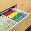 Steel Hanging Folder Drawer Frame, Legal Size, 23" To 27" Long, Gray, 2/Pack