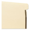 Self-Adhesive Folder Dividers For Top/End Tab Folders, 2 Fasteners, Letter Size, Manila, 25/Pack