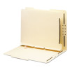 Self-Adhesive Folder Dividers For Top/End Tab Folders, 2 Fasteners, Letter Size, Manila, 25/Pack
