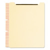 Self-Adhesive Folder Dividers For Top/End Tab Folders, 2 Fasteners, Letter Size, Manila, 25/Pack