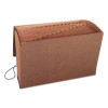 Tuff Expanding Wallet, 31 Sections, Elastic Cord Closure, 1/15-Cut Tabs, Legal Size, Redrope