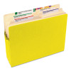 Colored File Pockets, 1.75" Expansion, Letter Size, Yellow