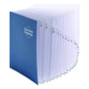 Deluxe Expandable Indexed Desk File/Sorter, Reinforced Tabs, 20 Dividers, Alpha Index, Letter Size, Dark Blue Cover
