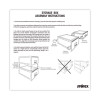 Archive Storage Drawers With Key Lock, Legal Files, 18.25" X 24" X 11.5", Black/Gray