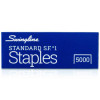 S.F. 1 Standard Staples, 0.25" Leg, 0.5" Crown, Steel, 5000/Box
