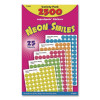 Superspots And Supershapes Sticker Variety Packs, Neon Smiles, Assorted Colors, 2,500/Pack