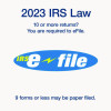 4-Part 1099-Nec Tax Forms With Tax Forms Helper, Fiscal Year: 2024, 8.5 x 3.5, 3 Forms/Sheet, 50 Forms Total