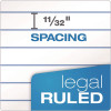 Earthwise By Ampad Recycled Writing Pad, Wide/Legal Rule, Politex Sand Headband, 40 White 8.5 X 11.75 Sheets, 4/Pack