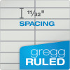 Prism Steno Pads, Gray Cover, Gregg Rule, (80) Gray 6 x 9 Sheets, 4/Pack